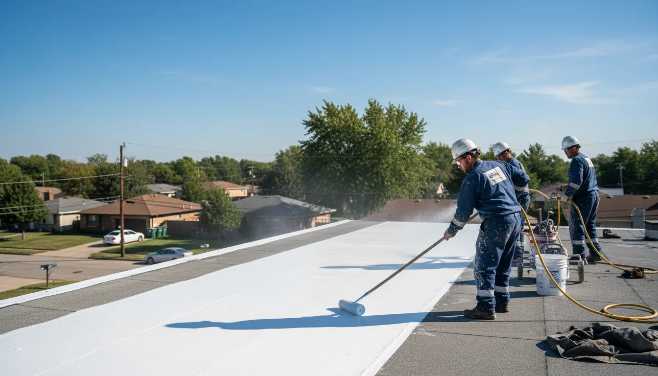 Commercial roof coating in Hinesburg, VT near me